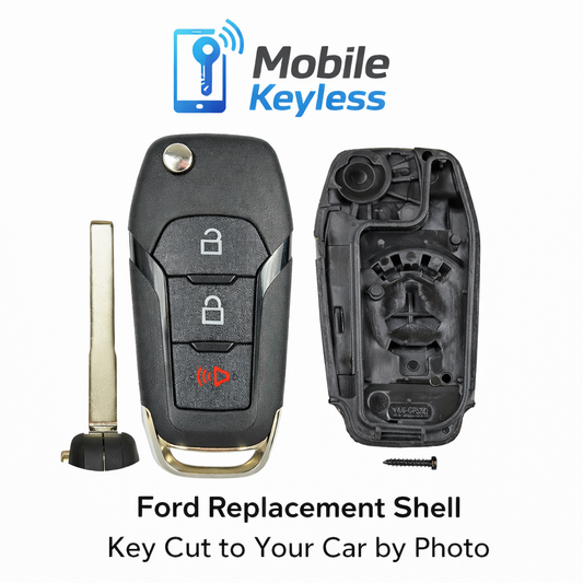 Ford Flip Key Replacement Shell - DIY Key Fob Case