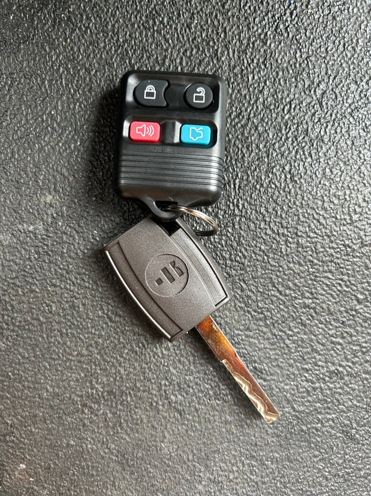 2015 - 2020 Ford Transit High Security Remote Head Key 4B Power Door - 5925981 key comes cut to your van. - Mobilekeyless