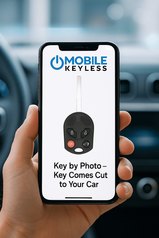 2015 - 2020 Ford Transit High Security Remote Head Key 4B Power Door - 5925981 key comes cut to your van. - Mobilekeyless