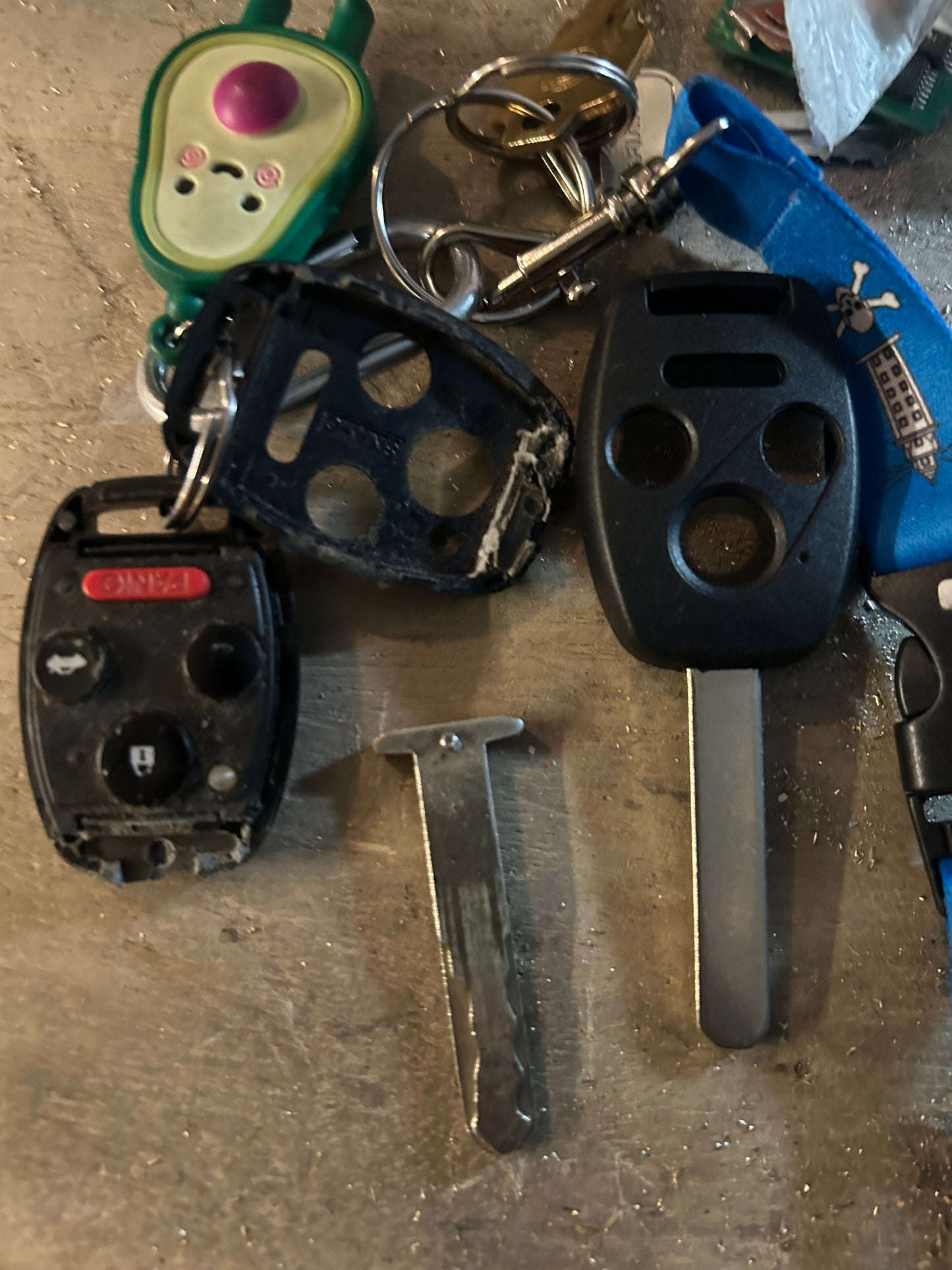 Honda Accord Civic CR-V 4-Button Remote Key Shell - Dura-Shell Cut By Photo