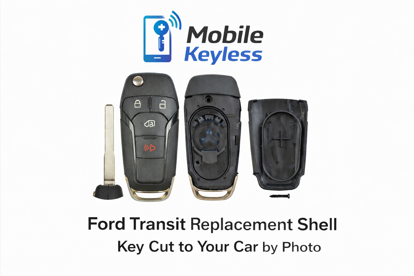 Ford Transit Van Remote Key Shell Replacement - DIY Install