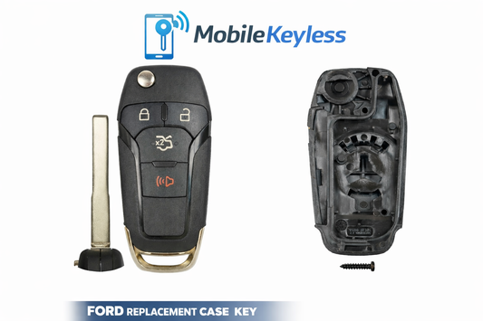 Ford 4 Button Flip Key Replacement Case key cut to your car with key by photo