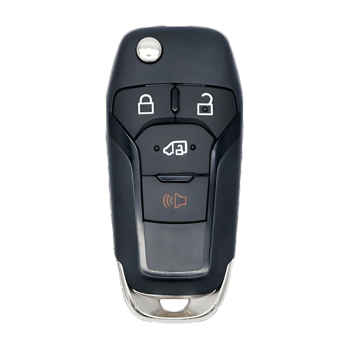 Ford Transit 4-button remote flip key N5F-A08TAA / 164-R8236, front view