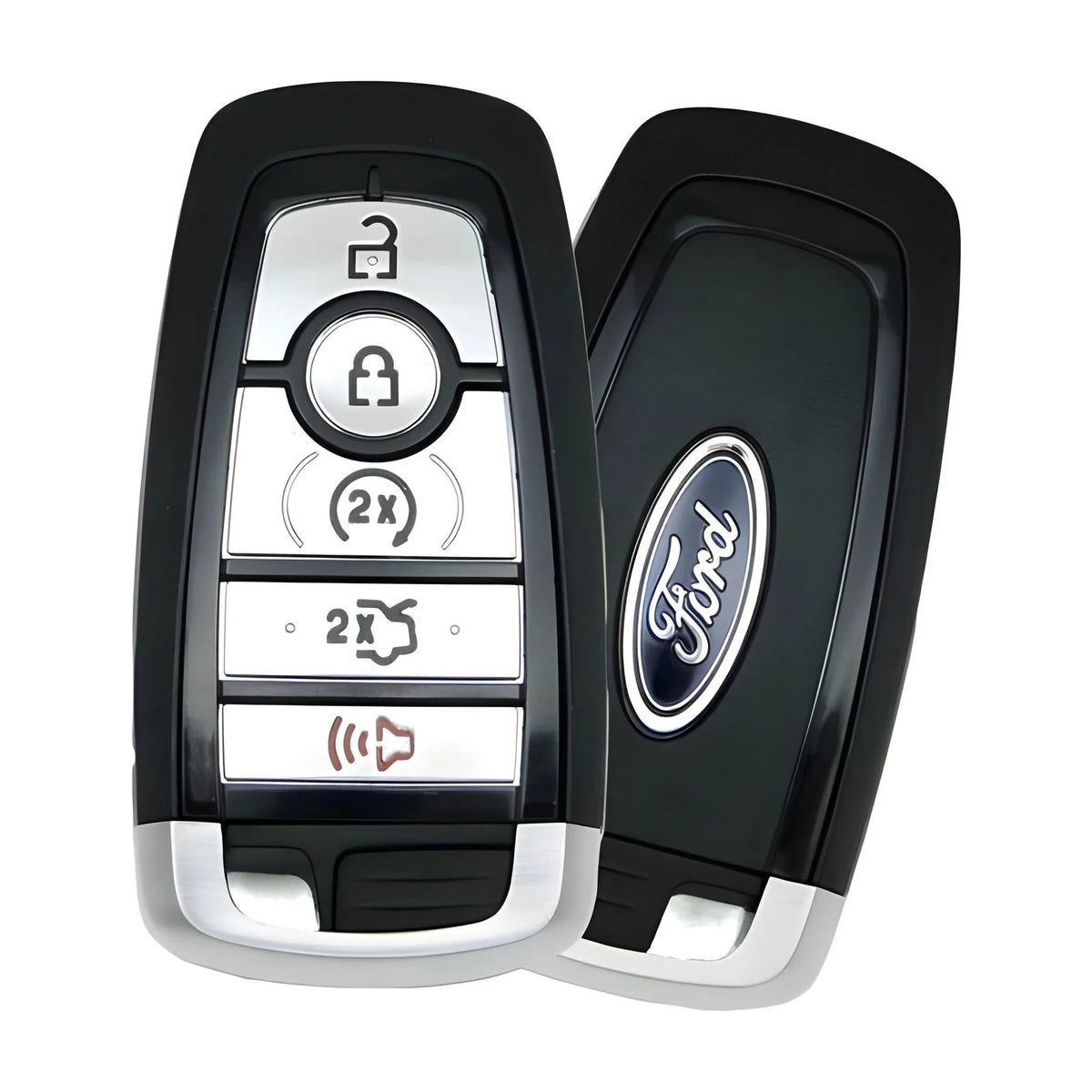 Ford 5-button smart key M3N-A2C931426 with hatch and remote start, front and back