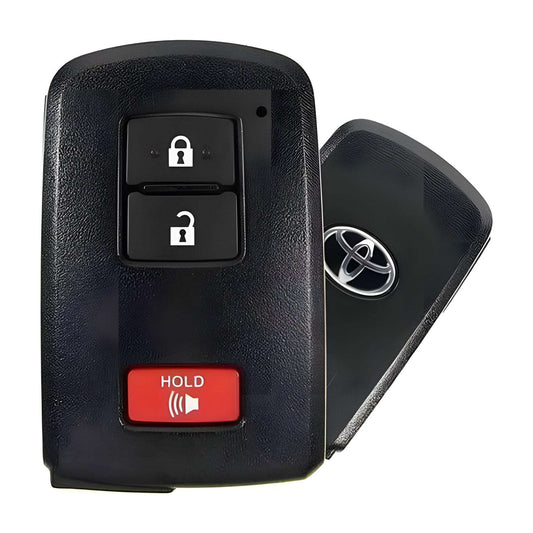 Toyota Highlander, Tacoma, Tundra, 4Runner 3-button smart key HYQ14FBA 2110, front and back
